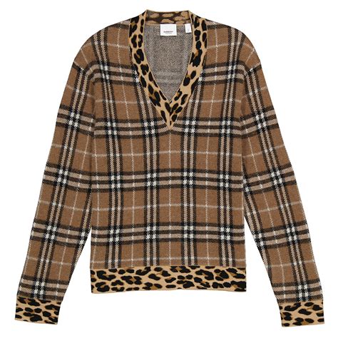 burberry leopard sweater|burberry signatures for men.